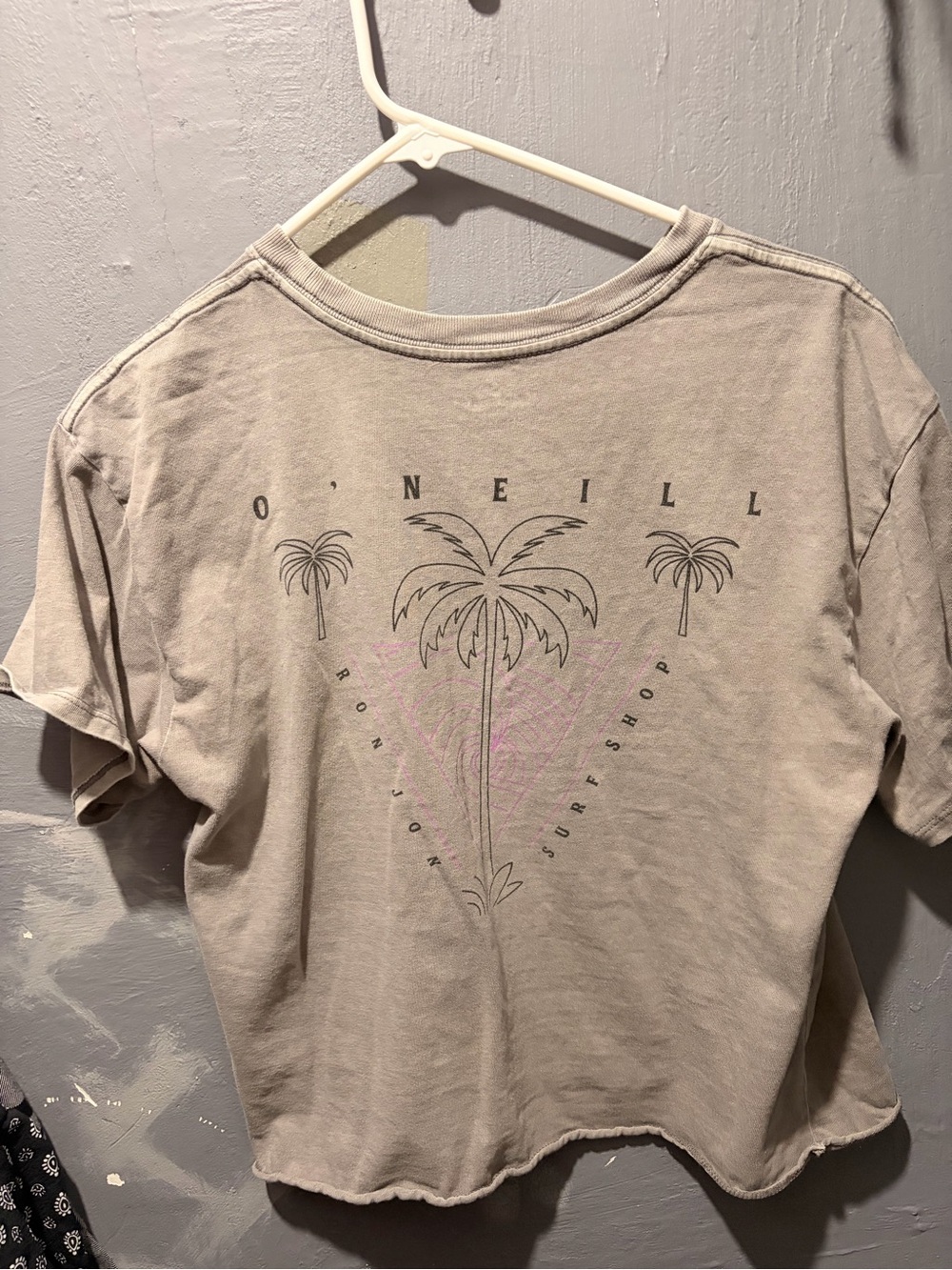O'Neill Taupe Palm Line Art Tee